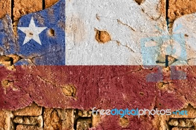 Grunge Flag Of Chile Stock Photo