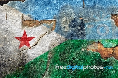 Grunge Flag Of Djibouti Stock Photo