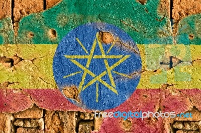 Grunge Flag Of Ethiopia Stock Photo