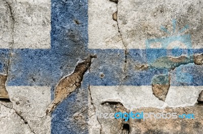 Grunge Flag Of Finland Stock Photo