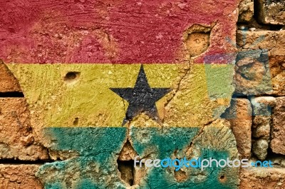 Grunge Flag Of Ghana Stock Photo