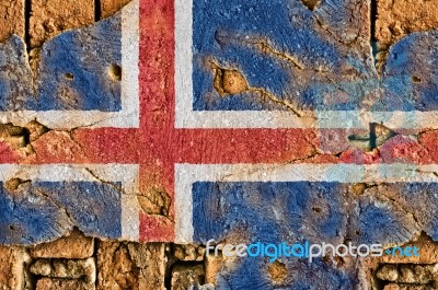 Grunge Flag Of Iceland Stock Photo