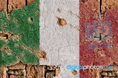 Grunge Flag Of Italy Stock Photo