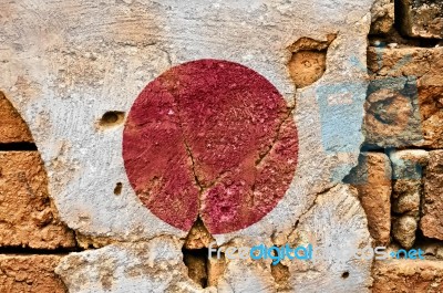 Grunge Flag Of Japan Stock Photo