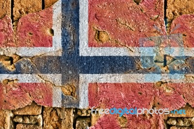 Grunge Flag Of Norway Stock Photo