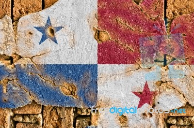 Grunge Flag Of Panama Stock Photo