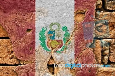 Grunge Flag Of Peru (state) Stock Photo