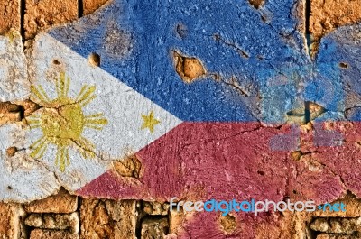 Grunge Flag Of Philippines Stock Photo