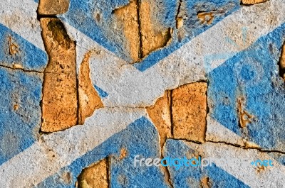 Grunge Flag Of Scotland Stock Photo