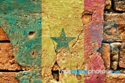 Grunge Flag Of Senegal Stock Photo