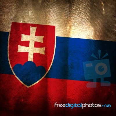 Grunge Flag Of Slovakia Stock Photo