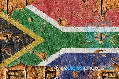 Grunge Flag Of South Africa Stock Photo