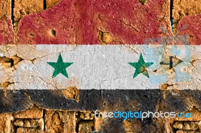 Grunge Flag Of Syria Stock Photo