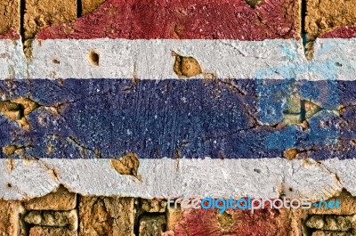 Grunge Flag Of Thailand Stock Photo