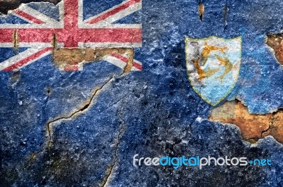 Grunge Flag Of The Cook Islands Stock Photo