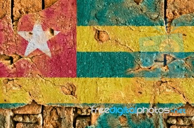 Grunge Flag Of Togo Stock Photo