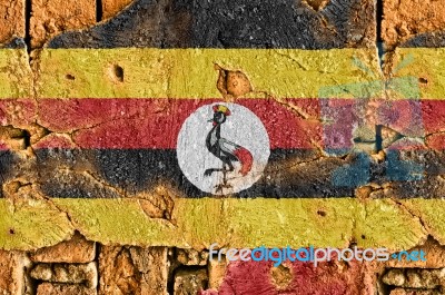 Grunge Flag Of Uganda Stock Photo