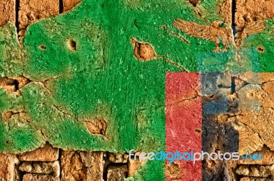 Grunge Flag Of Zambia Stock Photo