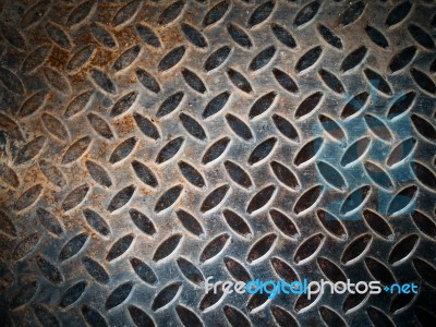 Grunge Metal Floor Stock Photo