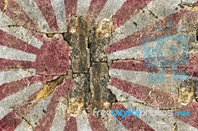 Grunge Naval Ensign Of Japan Stock Photo