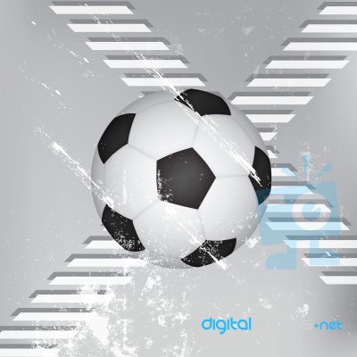 Grunge Soccer Ball Background Stock Image