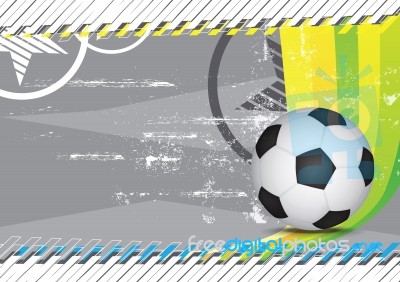 Grunge Soccer Design Background Stock Image