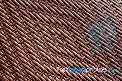 Grunge Synthetic Rattan Weave Texture Stock Photo