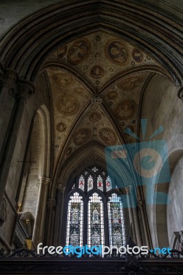 Guardian Angels Chapel In Winchester Cathedral Stock Photo