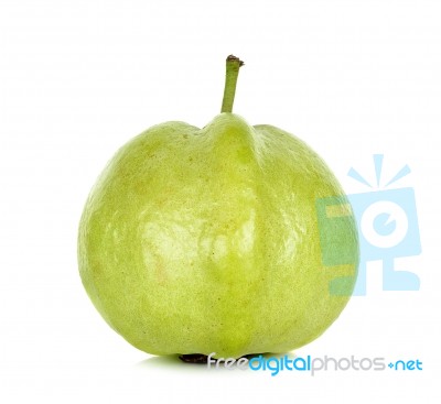 Guava Fruit Isolated On The White Background Stock Photo