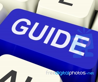 Guide Key Shows Leader Organizer Or Guidance Stock Image