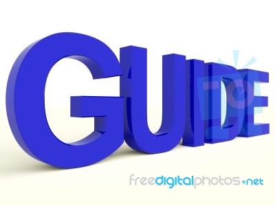 Guide Word For Guidance Stock Image