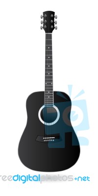 Guitar Isolated Stock Image