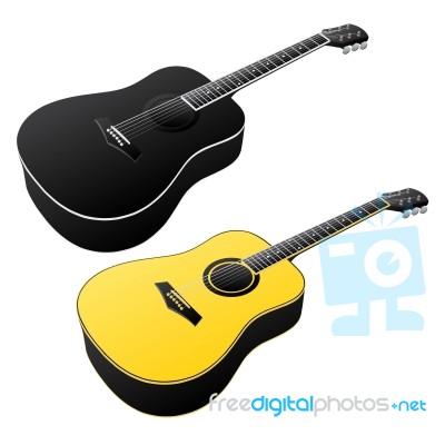 Guitar Isolated Stock Image