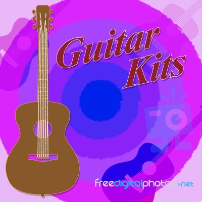 Guitar Kits Shows Guitars Guitarist And Diy Stock Image