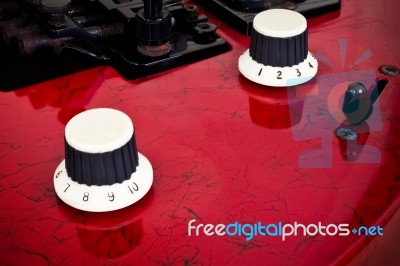 Guitar Knobs Stock Photo