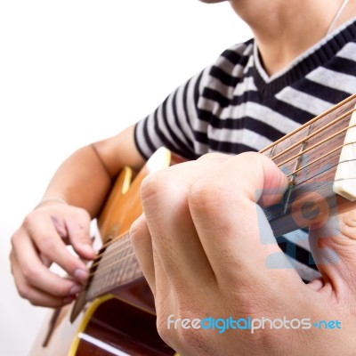 Guitar Player Stock Photo