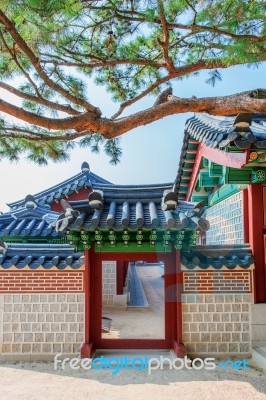 Gyeongbokgung Palace In Seoul,south Korea Stock Photo