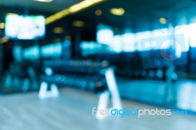 Gym Blur Background Stock Photo