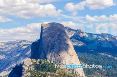 Half Dome In Yosemite National Park, California, Usa Stock Photo