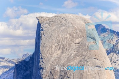 Half Dome In Yosemite National Park, California, Usa Stock Photo