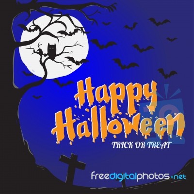 Halloween Background -  Illustration Stock Image