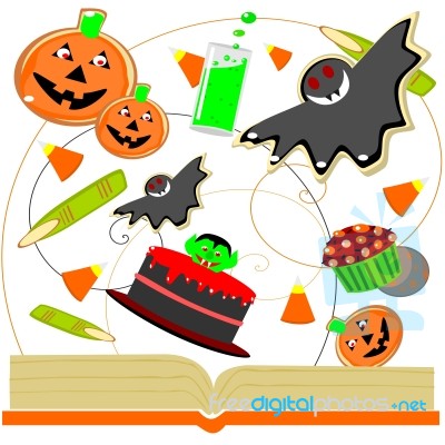 Halloween Cookbook Stock Image