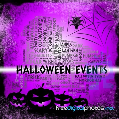 Halloween Events Represents Function Ceremony And Occasions Stock Image