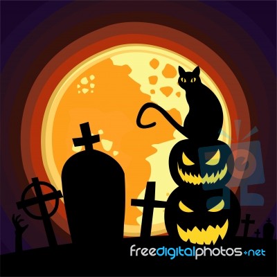 Halloween Graphic Resource Stock Image