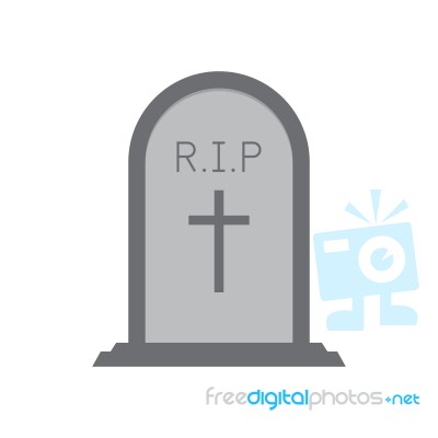 Halloween Gravestone Or Tombstone Or Headstone Stock Image