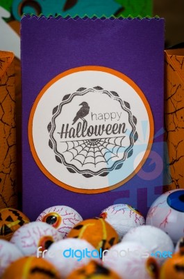 Halloween - Halloween Crafts - Paper Crafting - Sweets Stock Photo