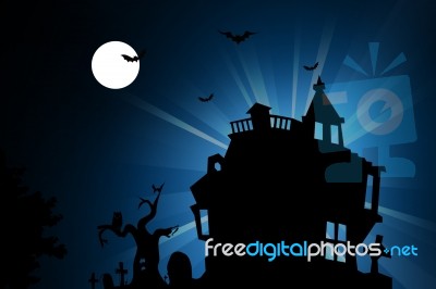 Halloween House Stock Image