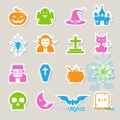 Halloween Icon Set Stock Image