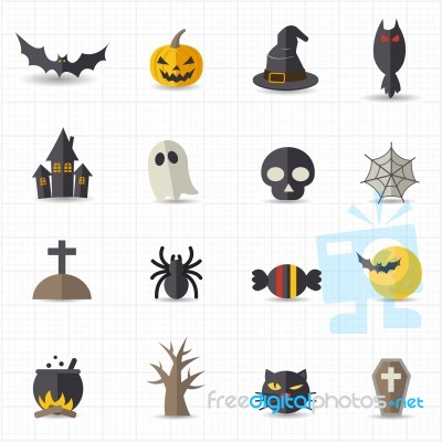 Halloween Icons Stock Image