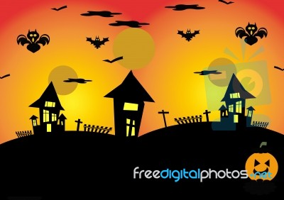 Halloween Night Stock Image